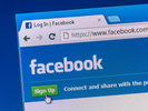 Image with Facebook website in a browser showing the URL.