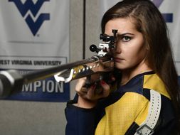 Photo of Morgan Phillips from the WVU Rifle Team Facebook.