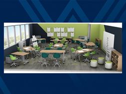 Photo of proposed active classroom 