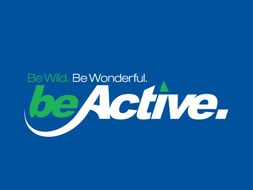 Logo typeface: Be Wild. Be Wonderful. Be Active