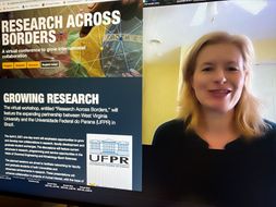 A screenshot from the research across borders conference