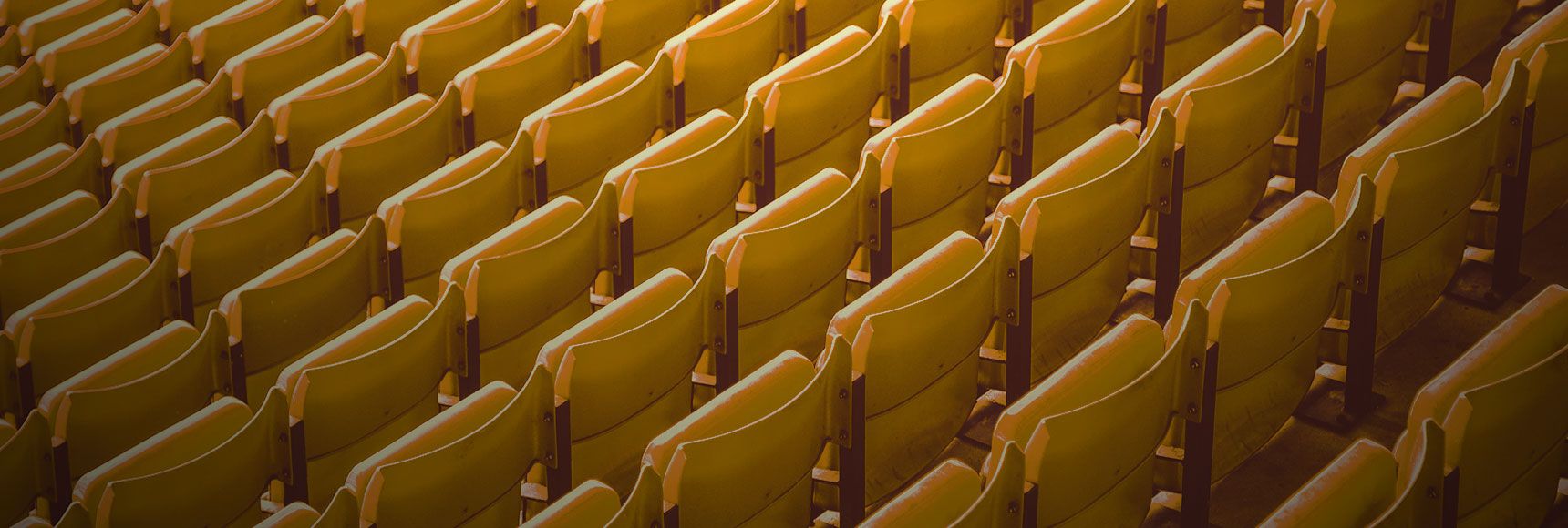 An abstract shot of stadium seats