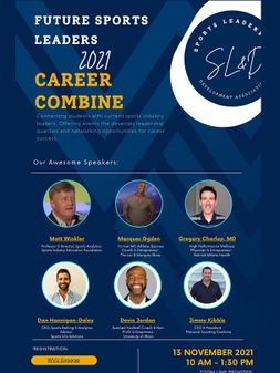 Flyer for the 2021 sport combine