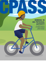 An illustrated cover of the magazine depicting a community activity